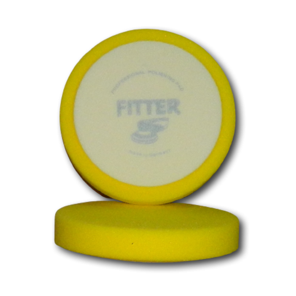 Полировальный круг FITTER, желтый универсальный на липучке D-150 мм
